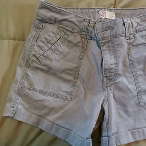 Gray Cargo Shorts
